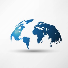 Fototapeta premium World Map Illustration