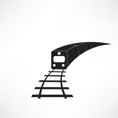 Train outline vector