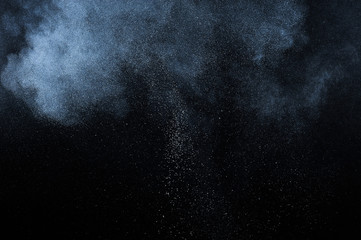 abstract white powder explosion