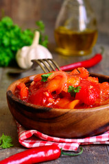 Marinated lecho,hungarian cuisine.