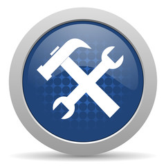 Fototapeta premium tool blue glossy web icon