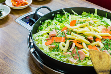 Meat vegetable stir-fry