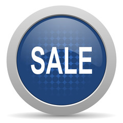 sale blue glossy web icon