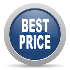 best price blue glossy web icon