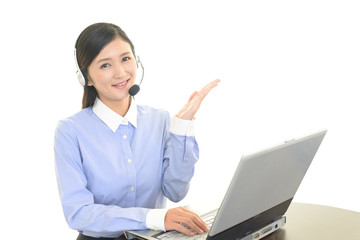 笑顔のオペレーター