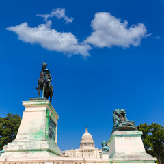 Fototapeta premium Capitol building Washington DC sunlight congress