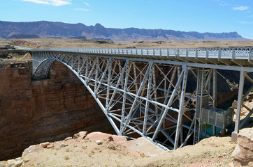 The right of dual bridges, Grand Canyon National Park, Arizona