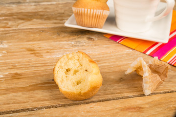Eating a muffin