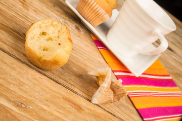 Eating a muffin