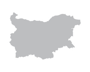 grey map of Bulgaria
