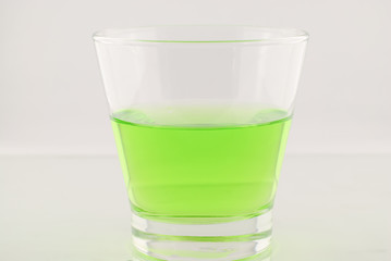 A glass of water isolated