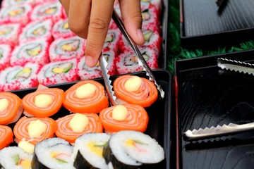 Japanese sushi traditional delicious - japanese food