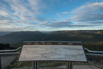 Sunrise from Blue Mountains national park.