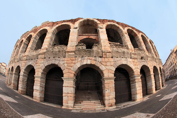 Obraz premium ancient arena of Verona, unesco world heritage, Italy