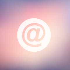 email symbol in flat style icon