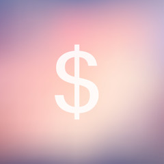 Dollar symbol in flat style icon