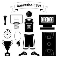 Basketball equipment set