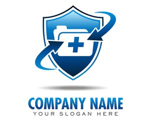 medicine cure healing logo image vector