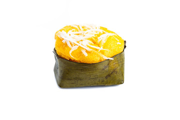 Toddy Palm Cake with coconut or  Palm Sugar pudding © kamolrat