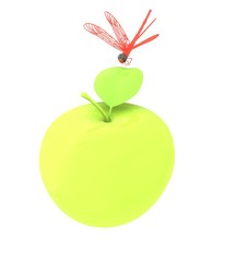 Dragonfly on apple
