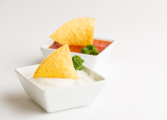 Nachos und Tortilla-Chips