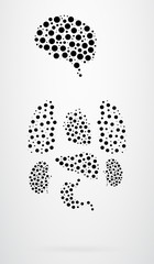 Internal Human Organs Vector Abstract
