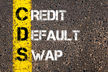Business Acronym CDS – Credit default swap - obrazy, fototapety, plakaty