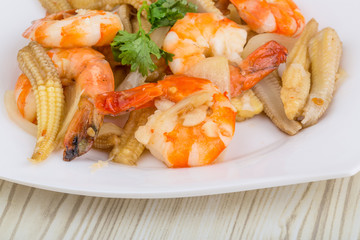 Shrimp and corn salad