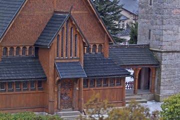 Norwegian temple Wang in Karpacz, Poland.