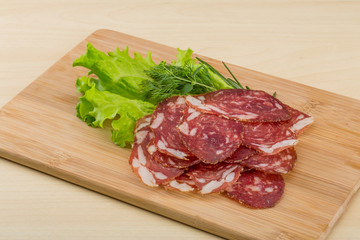 Sliced salami