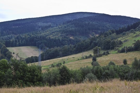 Fototapeta Landscape in Polish mountains Sowie - Owl Mountains