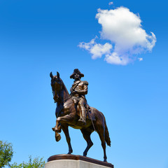 Obraz premium Boston Common George Washington monument