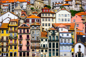 Porto, Portugal Old Buildings - obrazy, fototapety, plakaty