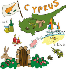 The national profile of tne Cyprus isolated