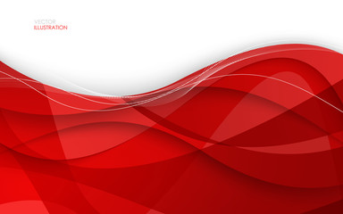 Abstract red background. Vector Illustration