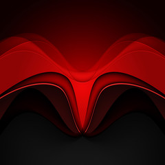 Abstract background with red lines. Vector Illustration