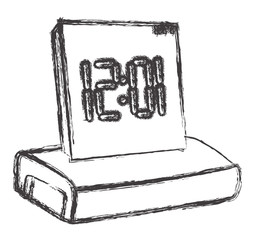 Alarm Clock Vector Sketching