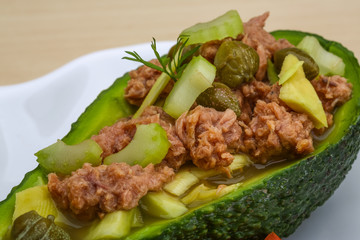 Tuna and avocado