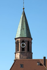 Fototapeta na wymiar Pfarrkirche Herz Jesu in Feucht