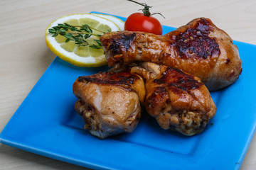 Roasted chicken legs