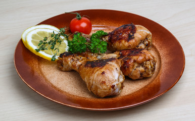 Roasted chicken legs