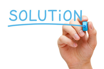Solution Blue Marker