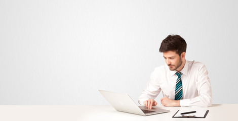 Business man with white background