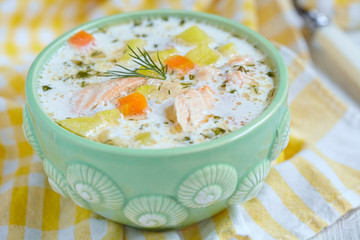 Salmon soup