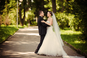 Naklejka premium Fashion wedding day