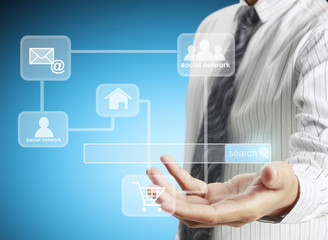 social network structure in hand