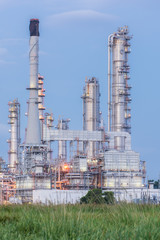 Fototapeta premium Light of petrochemical industry power station