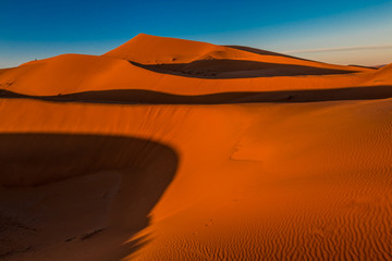 Sand Dunes in Morocco Desert
