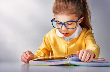 reading a book