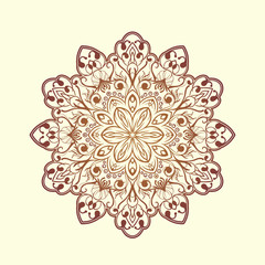 Radial floral pattern